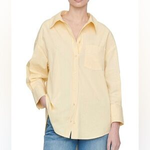 Anine Bing Mika Shirt Yellow - Small